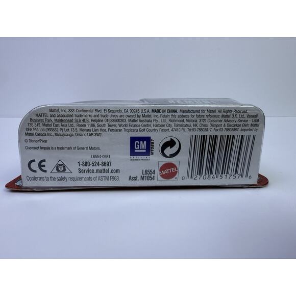 NIB Disney Pixar The World Of Cars #18 Old School Ramone 1:55 Diecast Car Mattel - Picture 8 of 8